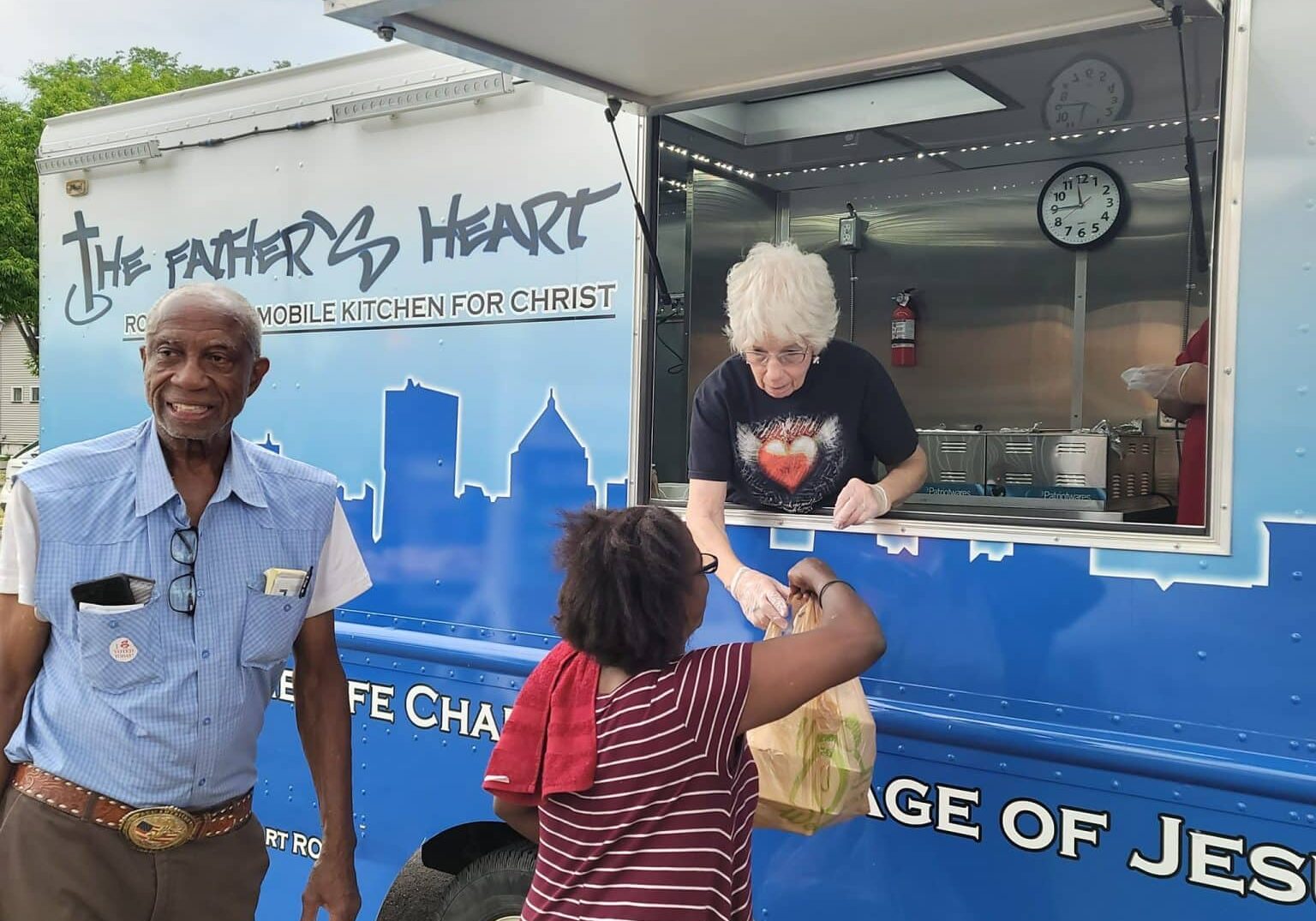 TFH Rochester, NY | Hot meals are served from the mobile kitchen on Chili Avenue Sept.-Oct. 2022